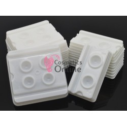 Suport din plastic pentru adeziv permanent de gene sau Microblading Cod SGP03, 2 si 4 lacasuri